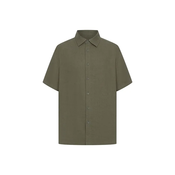 URBAN REVIVO Army Green Мужские Рубашки