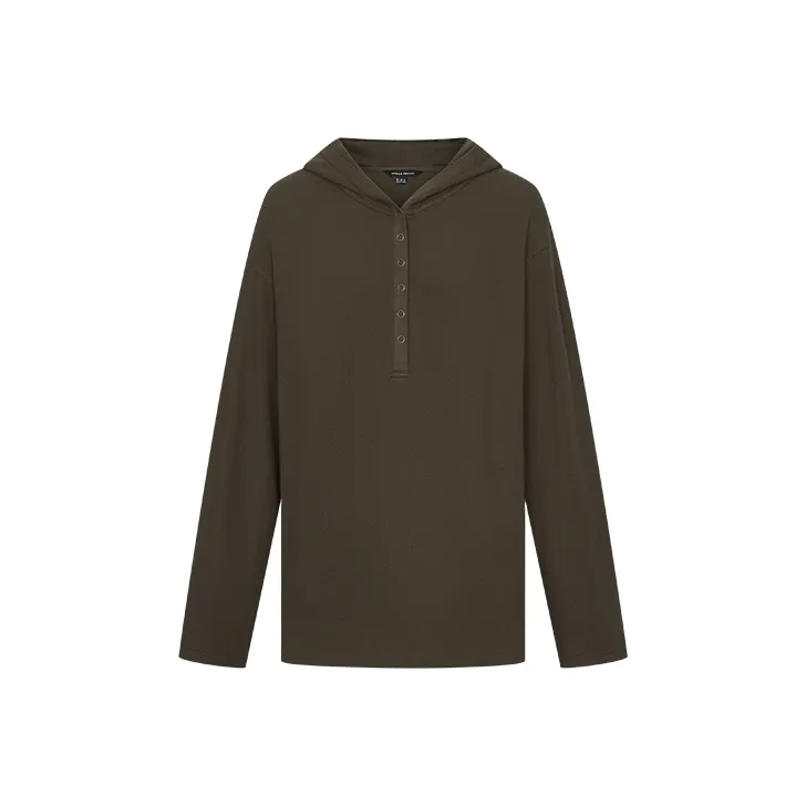 URBAN REVIVO Темный кофейный коричневый женский T-рубашки