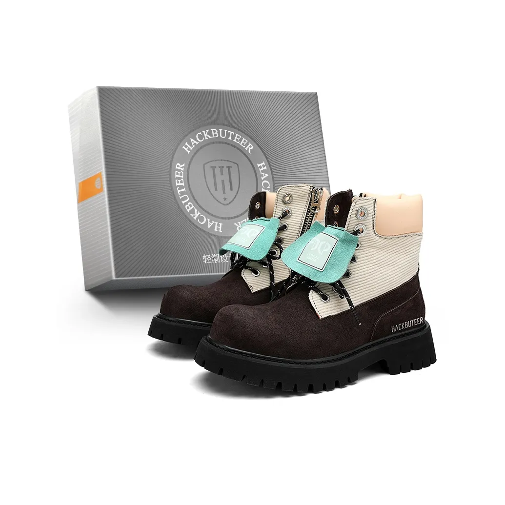 HACKBUTEER Ankle Длина (размер в длину) Martin Boot Унисекс Коробка Включено