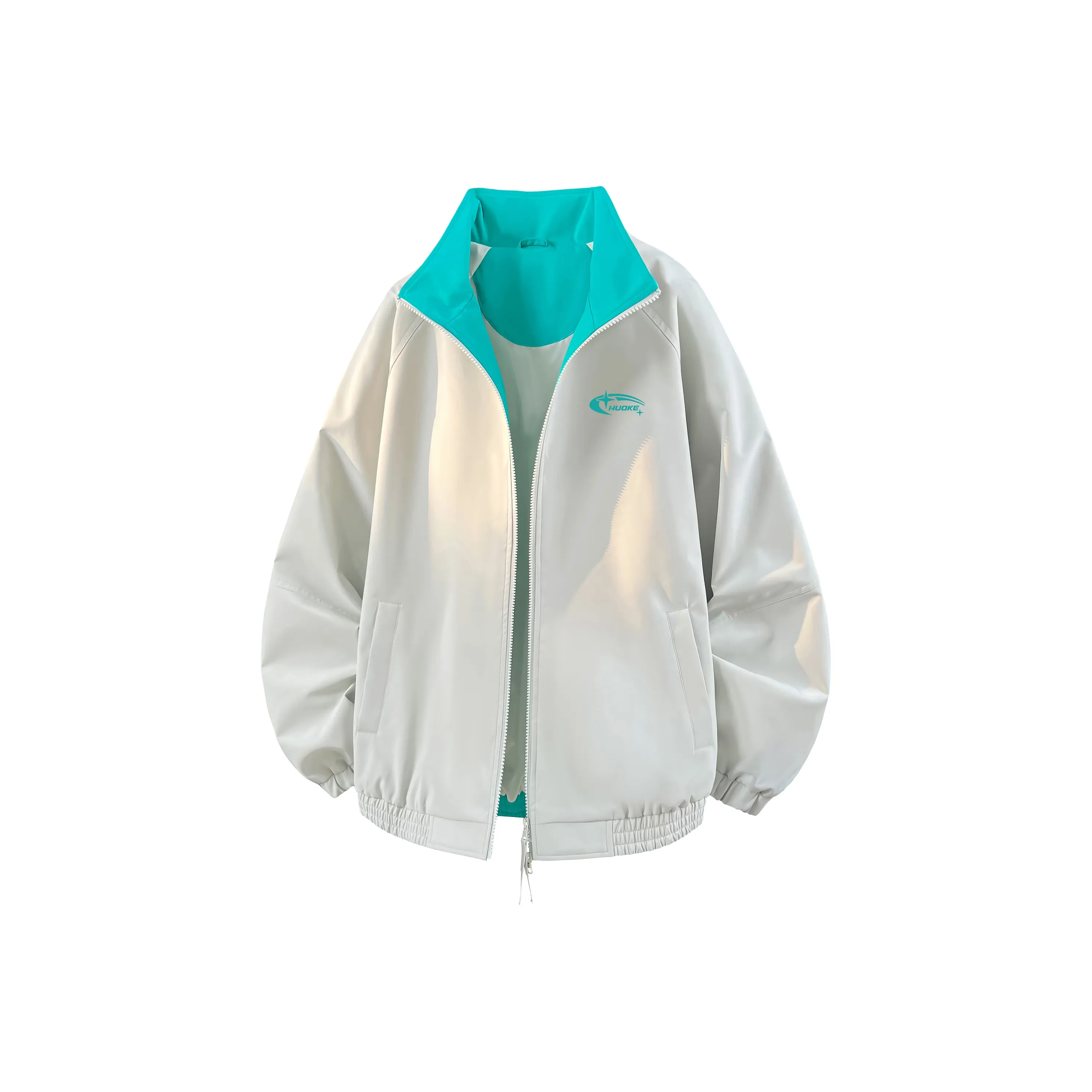 Goods Engraving Куртка Унисекс Бирюзовый Синий