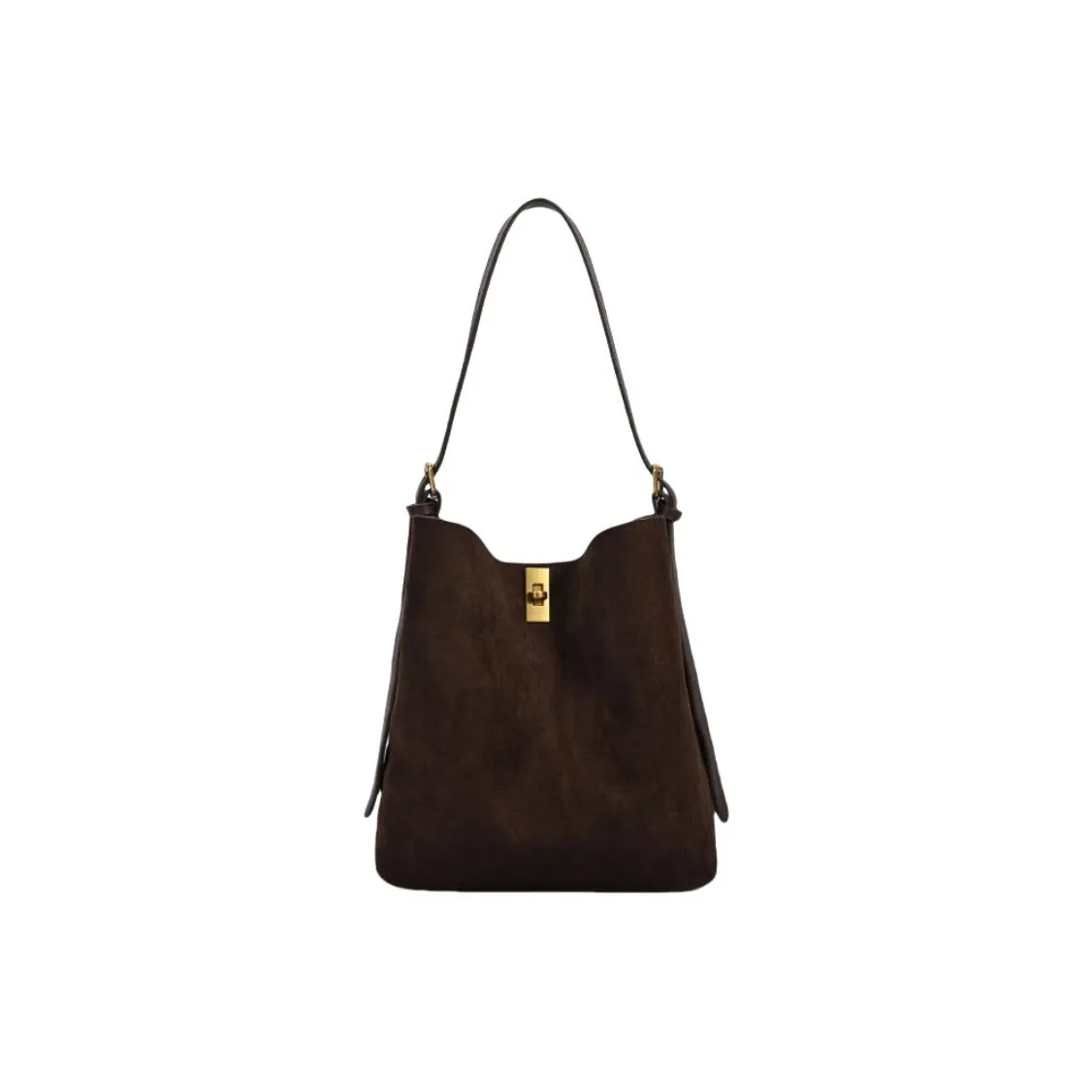 BEGOOER Фланелевая сумка через плечо женская темный кофейный