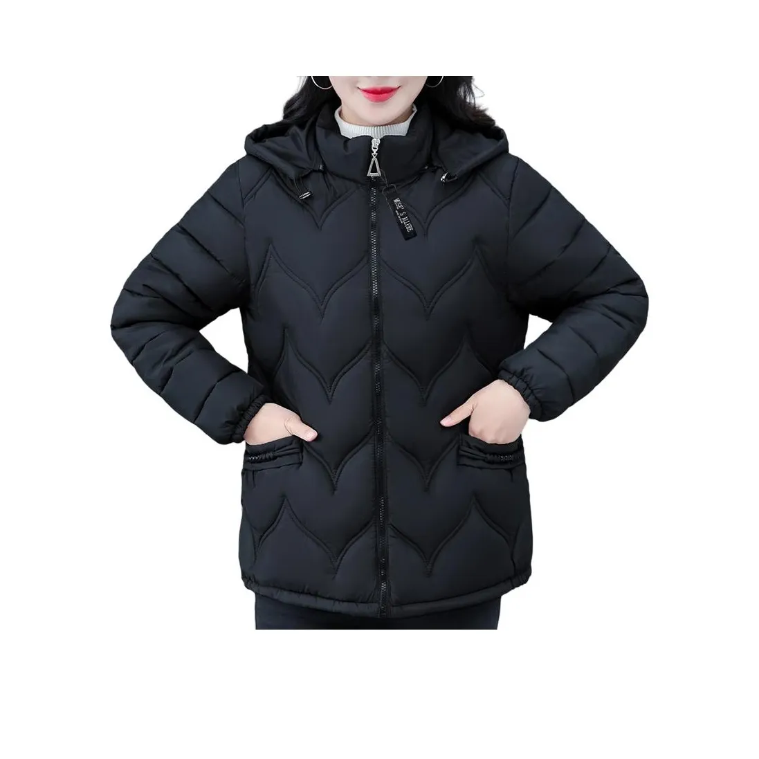 The Temptation Of The Muse С капюшоном Хлопковый пуховик Женские