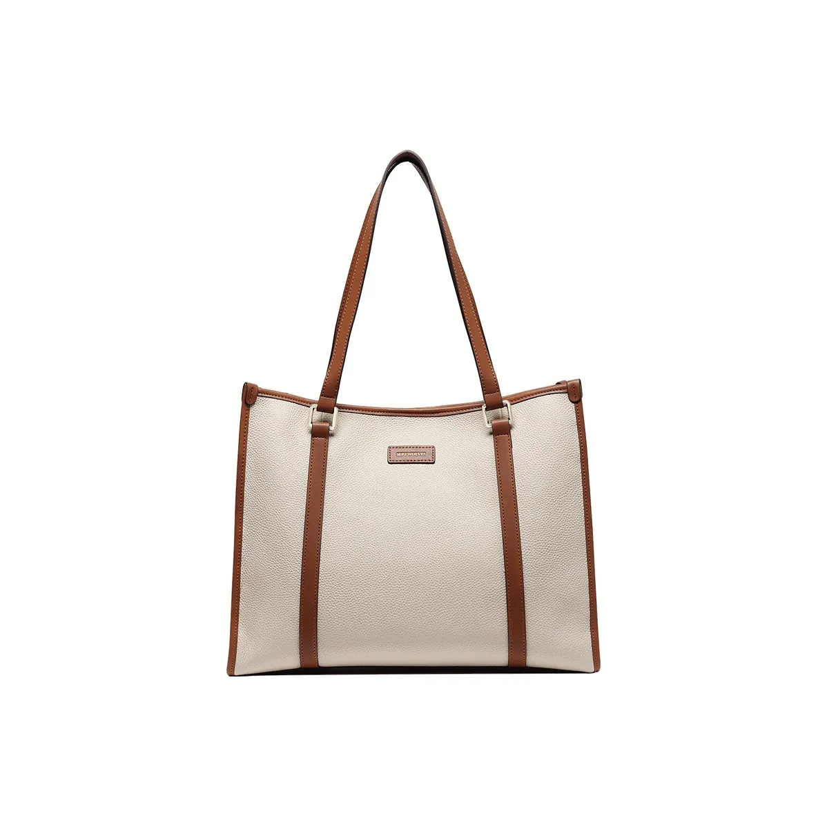 SEPTWOLVES Сумка Tote из искусственной кожи сумка через плечо большая женская экрю коричневый