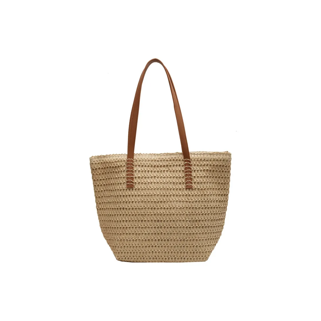 SMVP Вязаная ткань Сумка через плечо Стандартная Женская Экрю Хаки