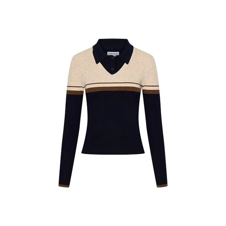 URBAN REVIVO Темно-синий Синий Женский Трикотаж