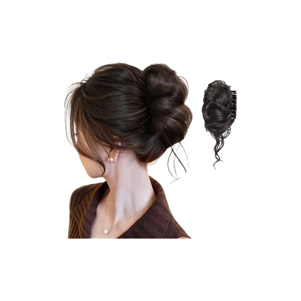 TIANKONGSHU Рюдзинмару's Ласточкин хвост Заколка-краб Перука Круг