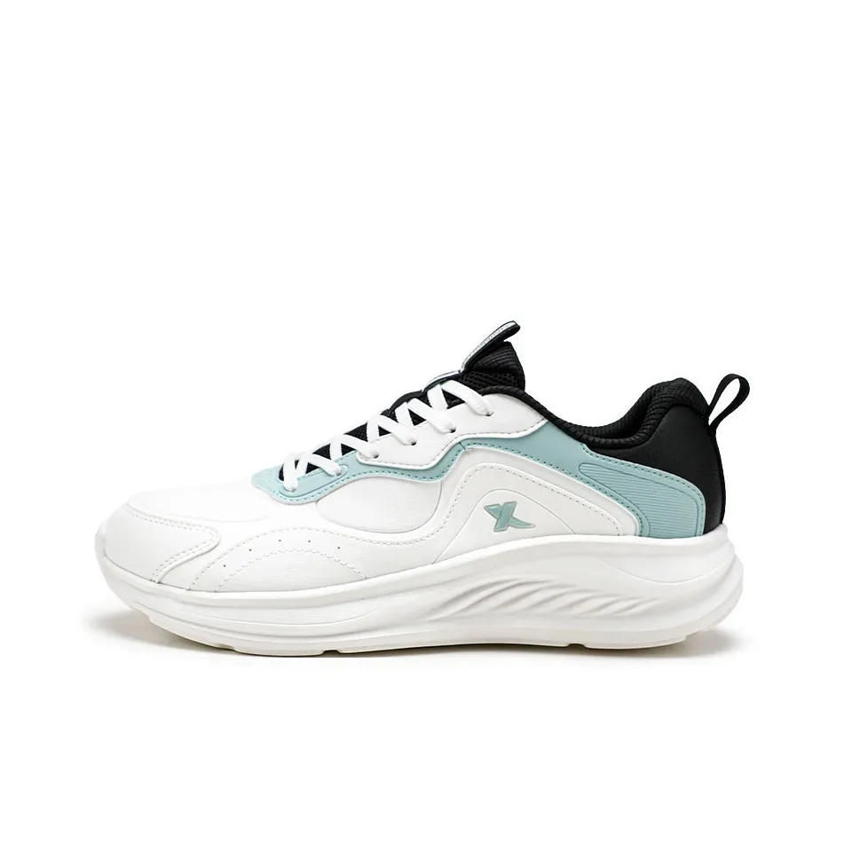 XTEP Водонепроницаемый и Износостойкий Низкий Топ Повседневные Беговые Кроссовки Мужские Парус Белый Опал Синий Черный