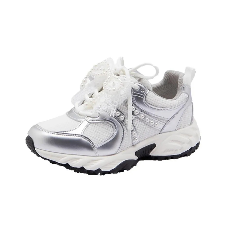 Барби Амортизация Дышащий Увеличение Высоты Низкий Топ Толстая Подошва Женские Кроссовки