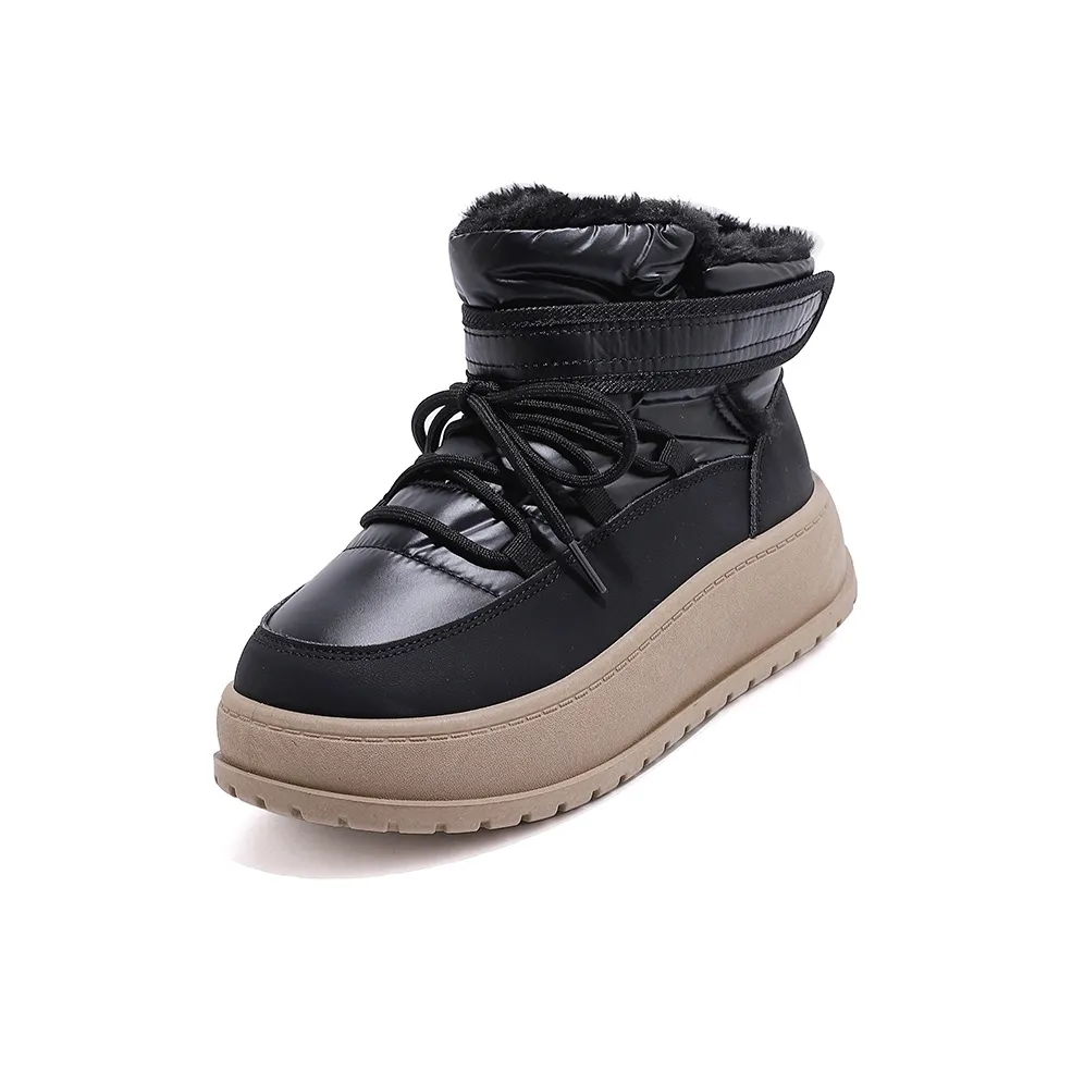 Lin's Travels Сноубутсы Теплоизоляционные Устойчивые к истиранию Высокие Утепленные Женские