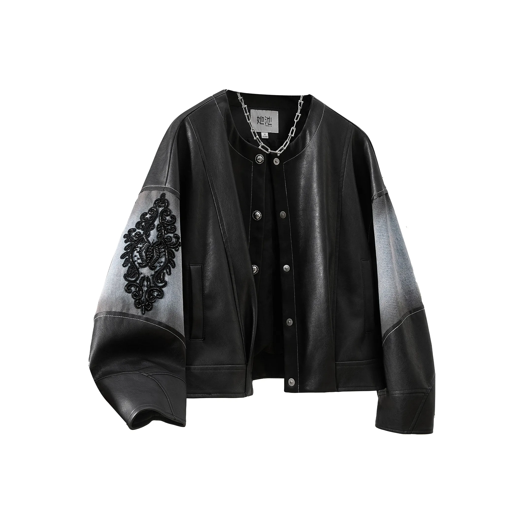 TOUCH Кожа Куртка Женская Черная