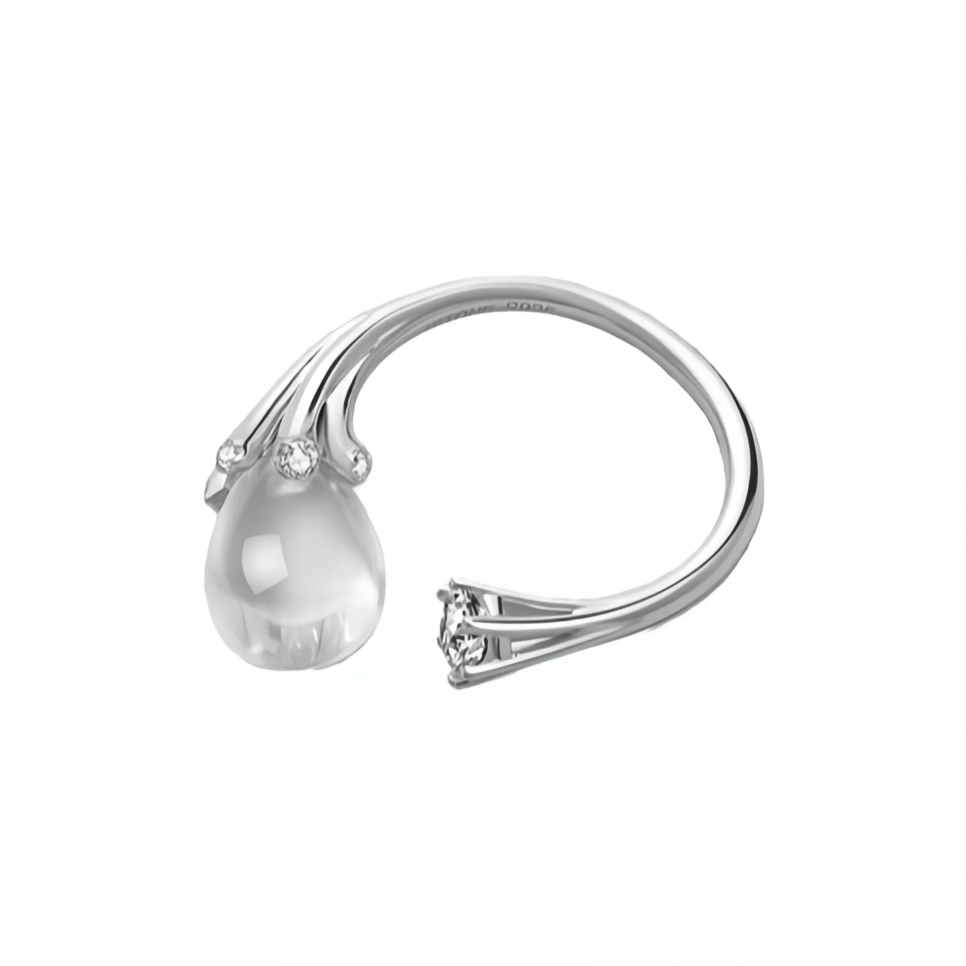 YOAR Белый Crystal Rings Женские