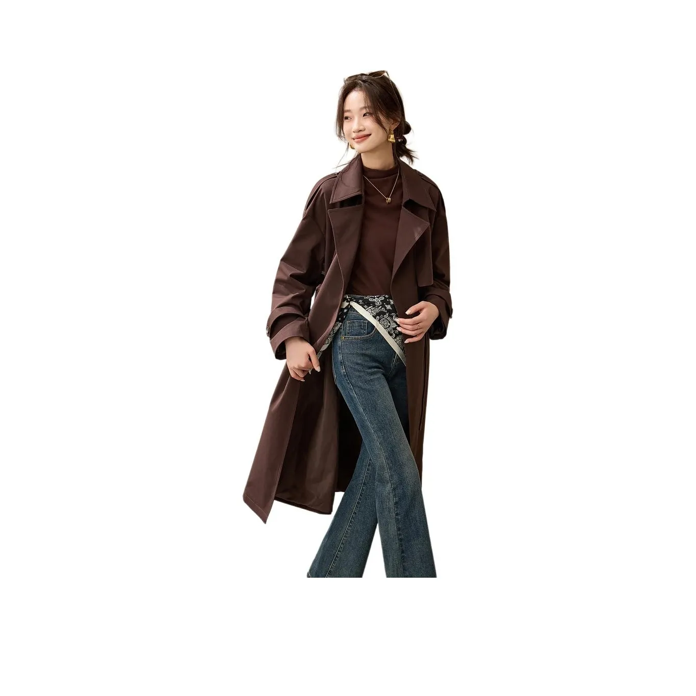 Mo Han Yi Mei Тренчкот Женские