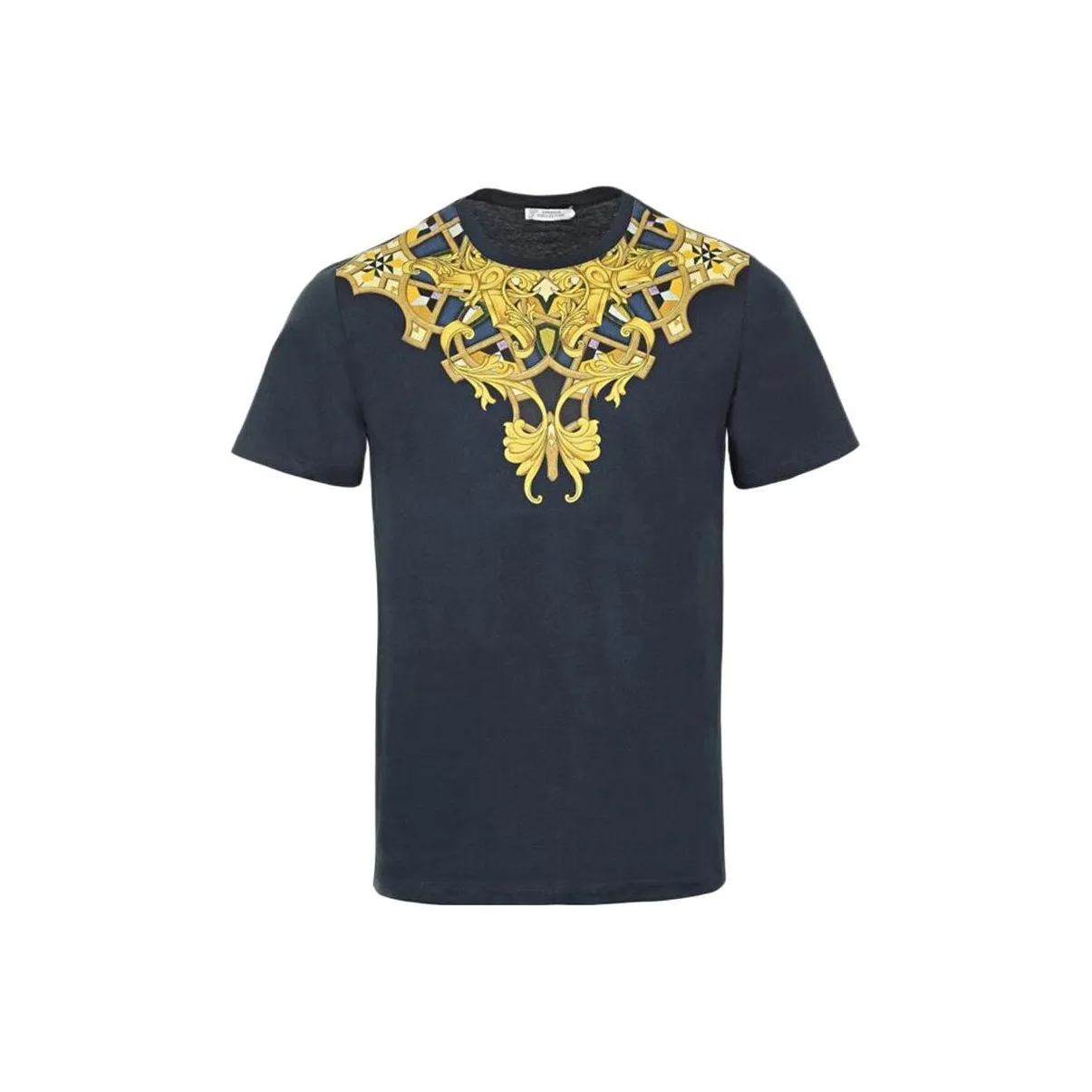 VERSACE T-рубашка мужская темно-синяя