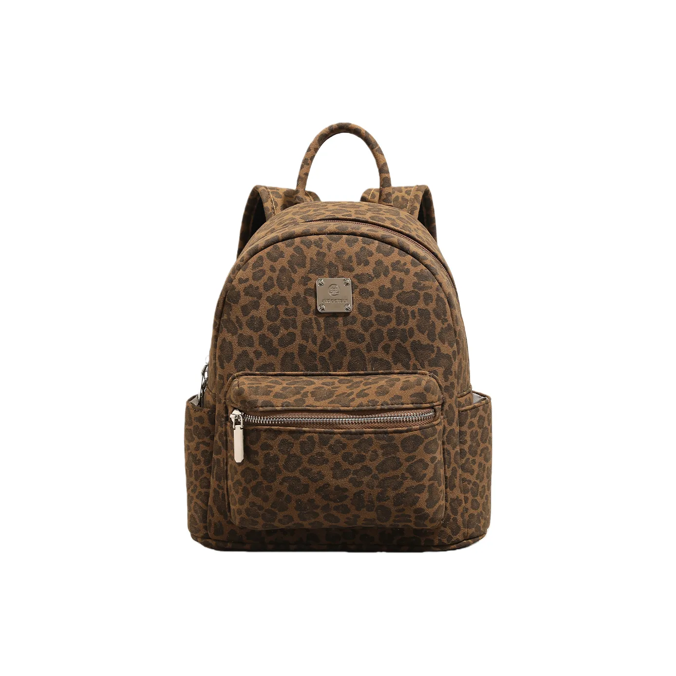 OCTSUI ПУ (полиуретан) Рюкзак Большой Женский Леопард Коричневый