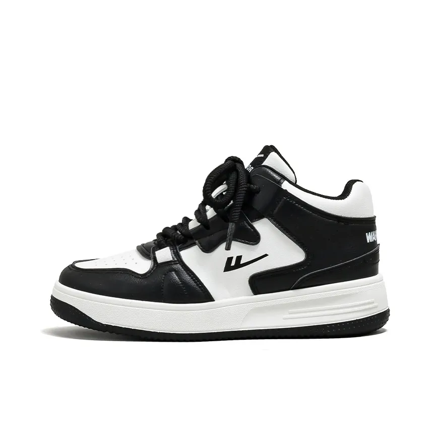 Warrior визуально увеличивает рост устойчивые к истиранию легкие противоскользящие высокие кроссовки для скейтбординга унисекс белый черный