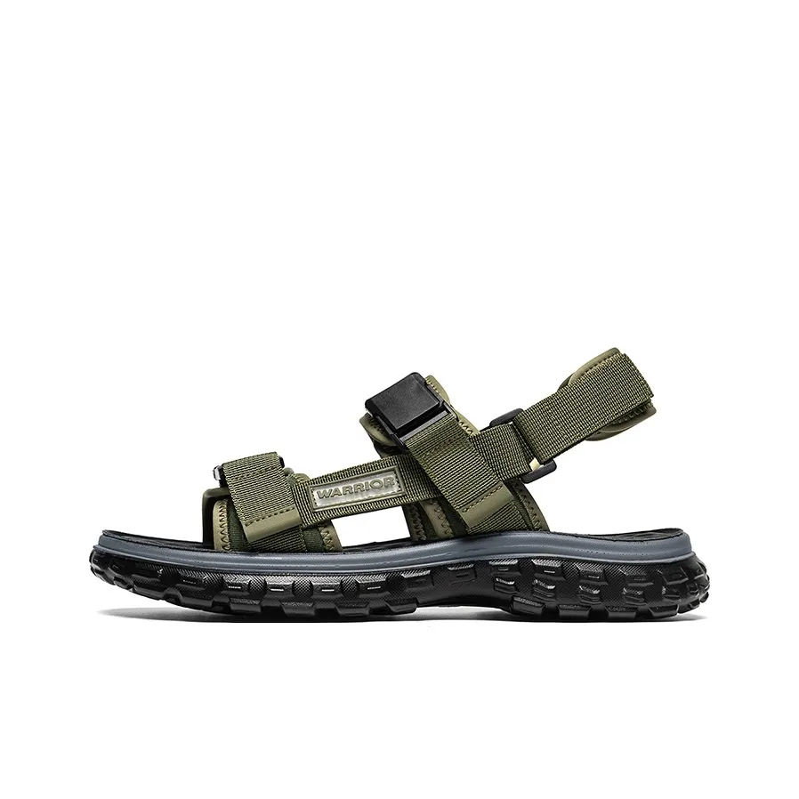 Warrior One Ремешок Сандалии Мужские Армейский Зеленый Черный