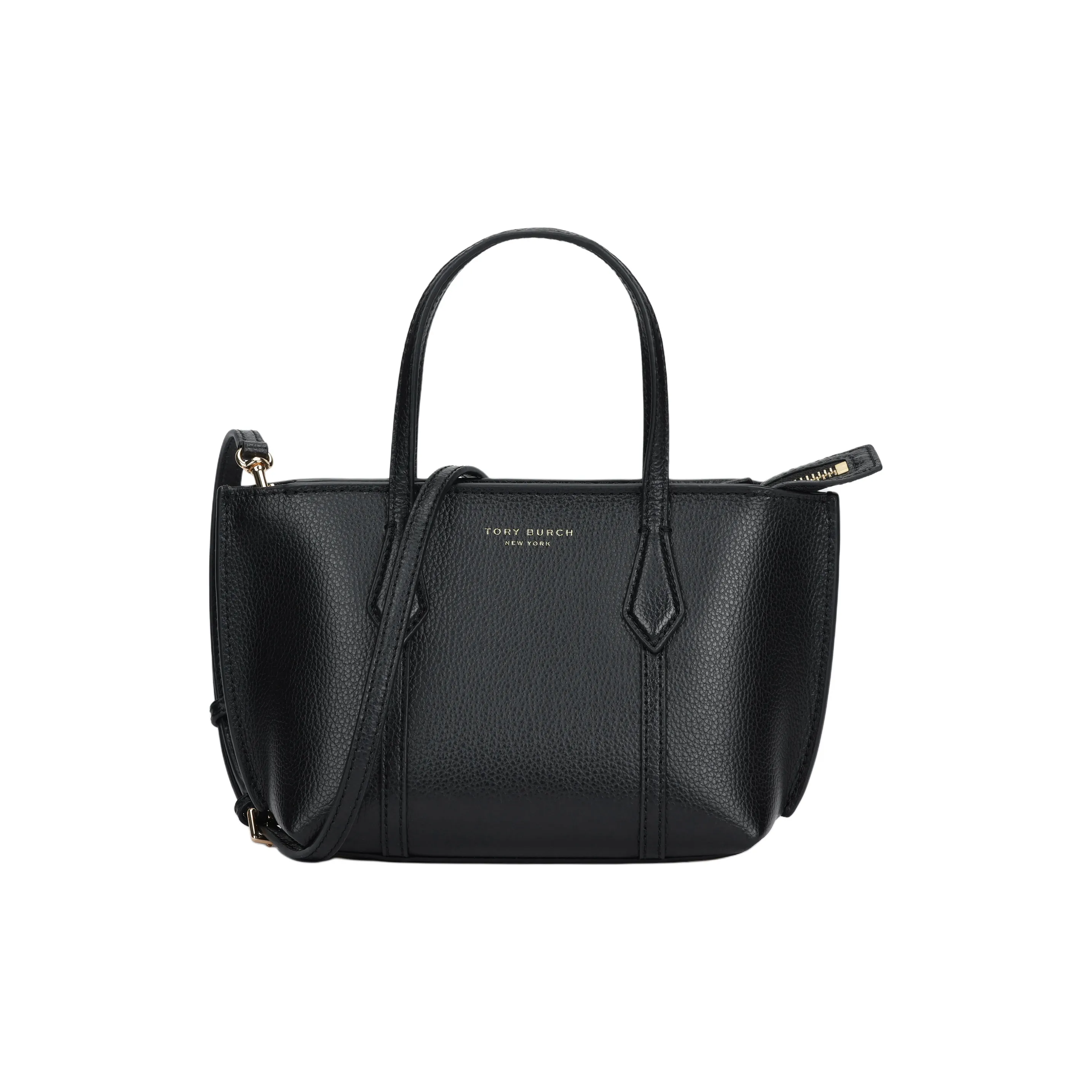 Tory Burch Perry кожаная сумка мини женская черная