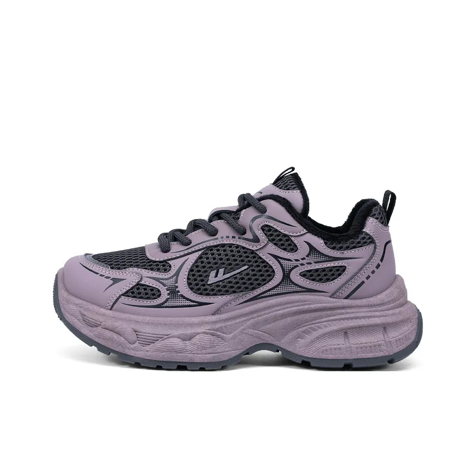 Warrior Термическое Амортизирующее Покрытие Увеличение Высоты Устойчивость к Износу Низкий Топ Толстая подошва Кроссовки Женские