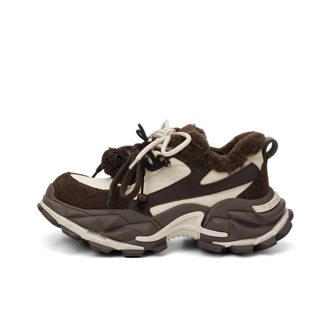 Rosa Bianca Легкий визуально увеличивает рост Низкий топ Толстая подошва Кроссовки Женские