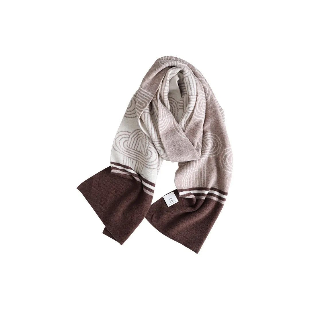 Lagur Мериносовая шерсть Вязаные шарфы Женские