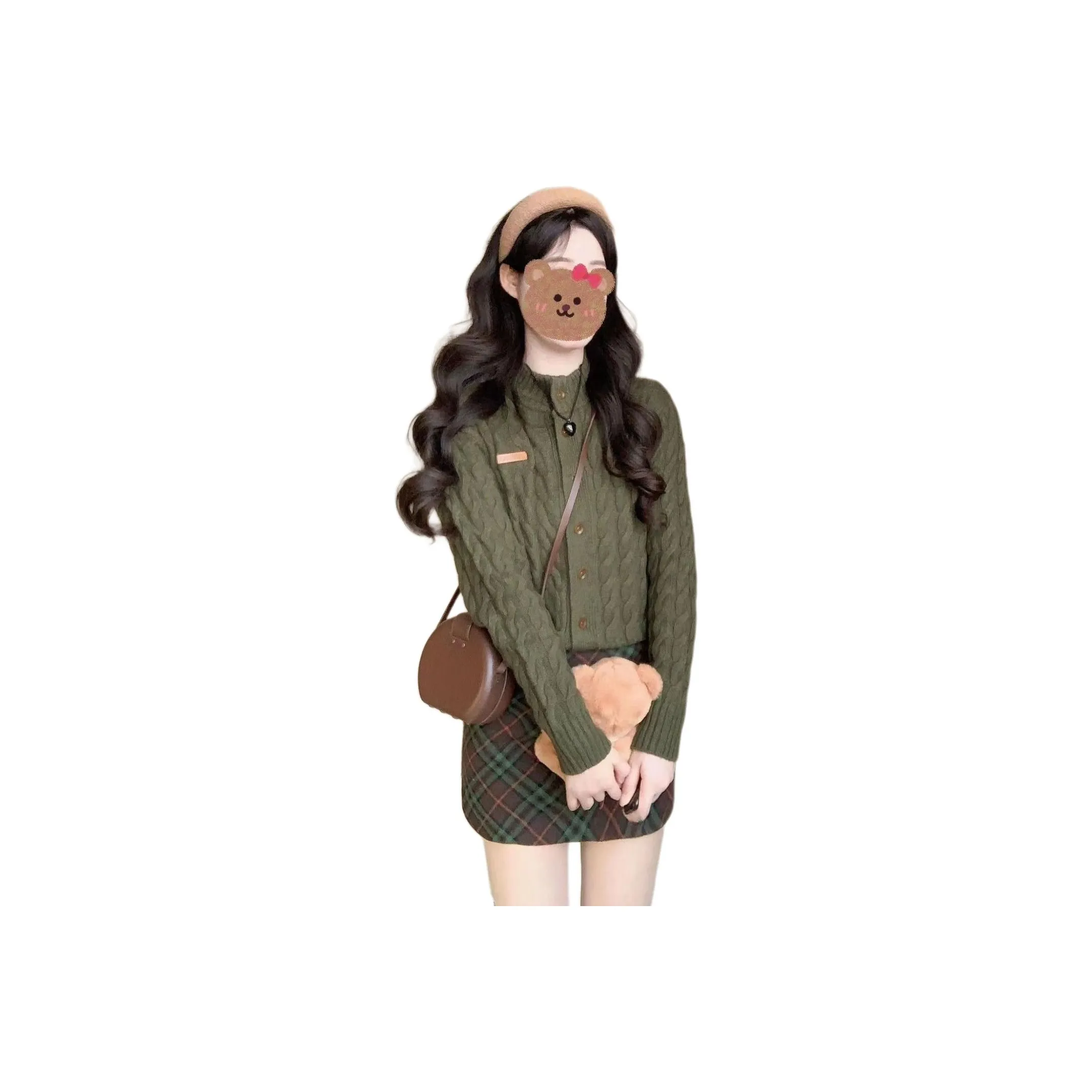 OURUOKE Длинное платье с длинными рукавами женское