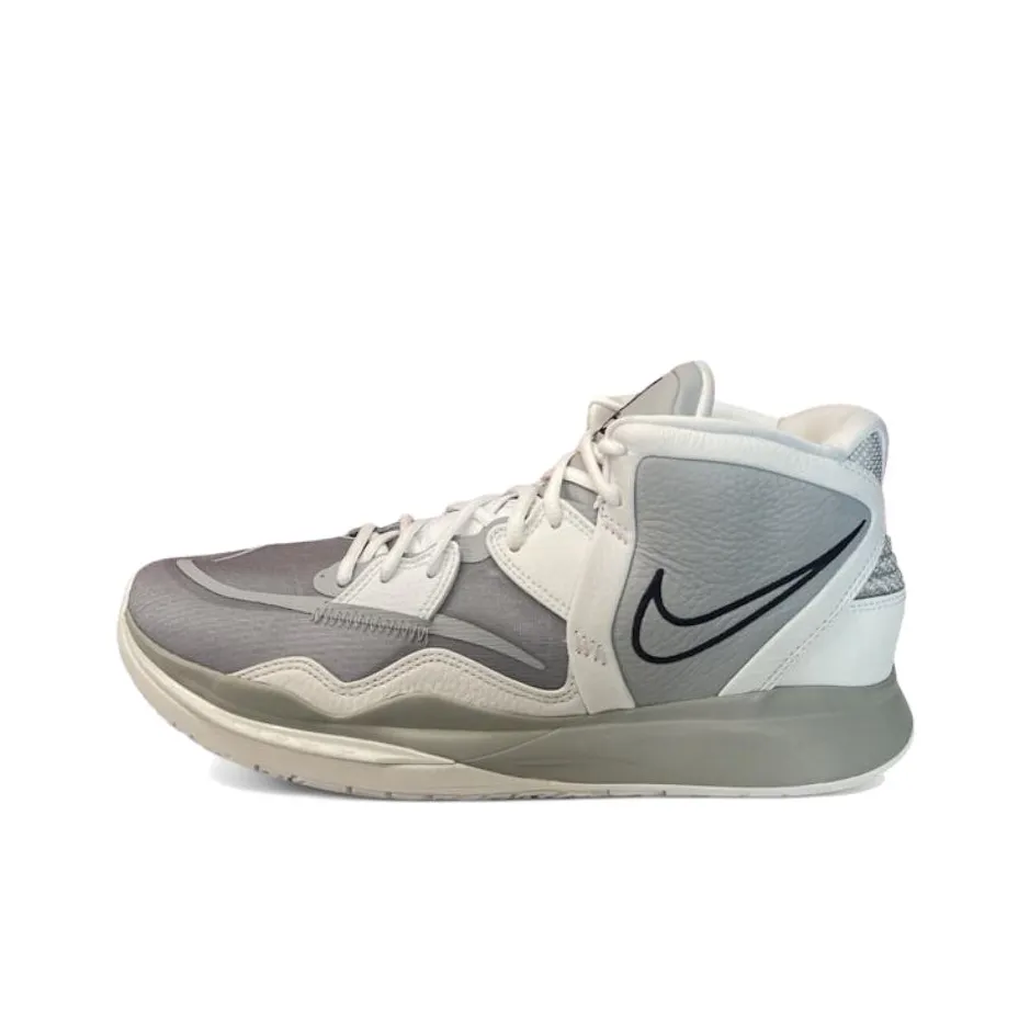 Nike Kyrie Infinity Устойчивые к истиранию Высокие Баскетбольные Кроссовки Унисекс Серые