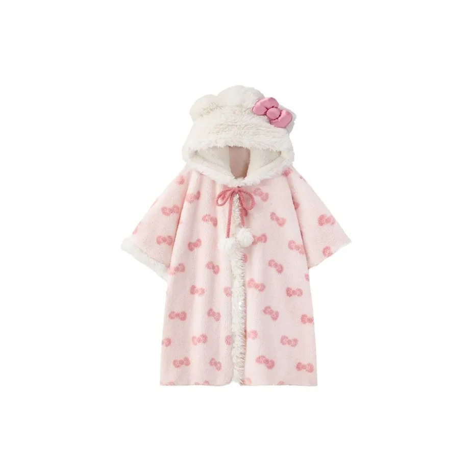 MIMOSA CHUR Розовый Бант Плащ Женские Банные халаты