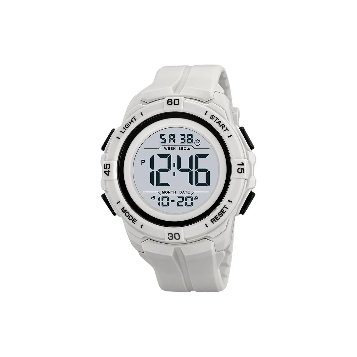 SKMEI Электронный механизм ремешок из TPU мужские часы многоцветный циферблат