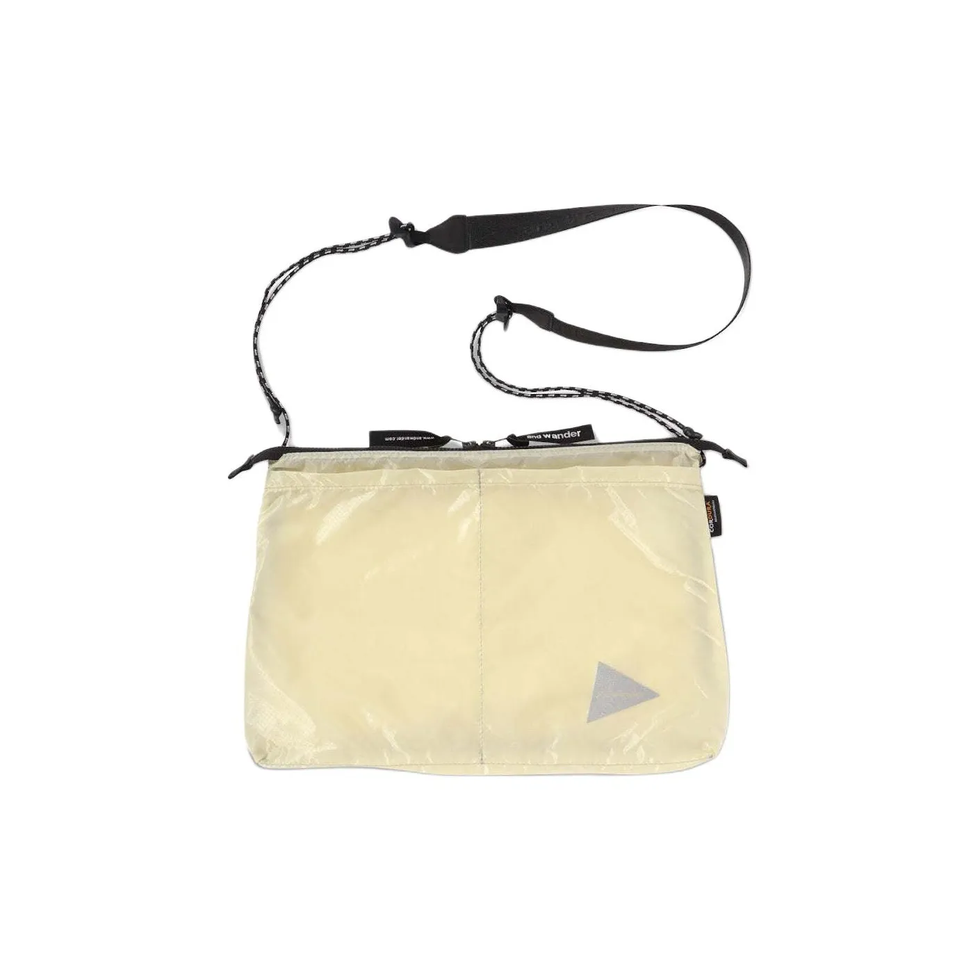 And Wander Нейлоновая сумка через плечо стандартная унисекс серо-белая