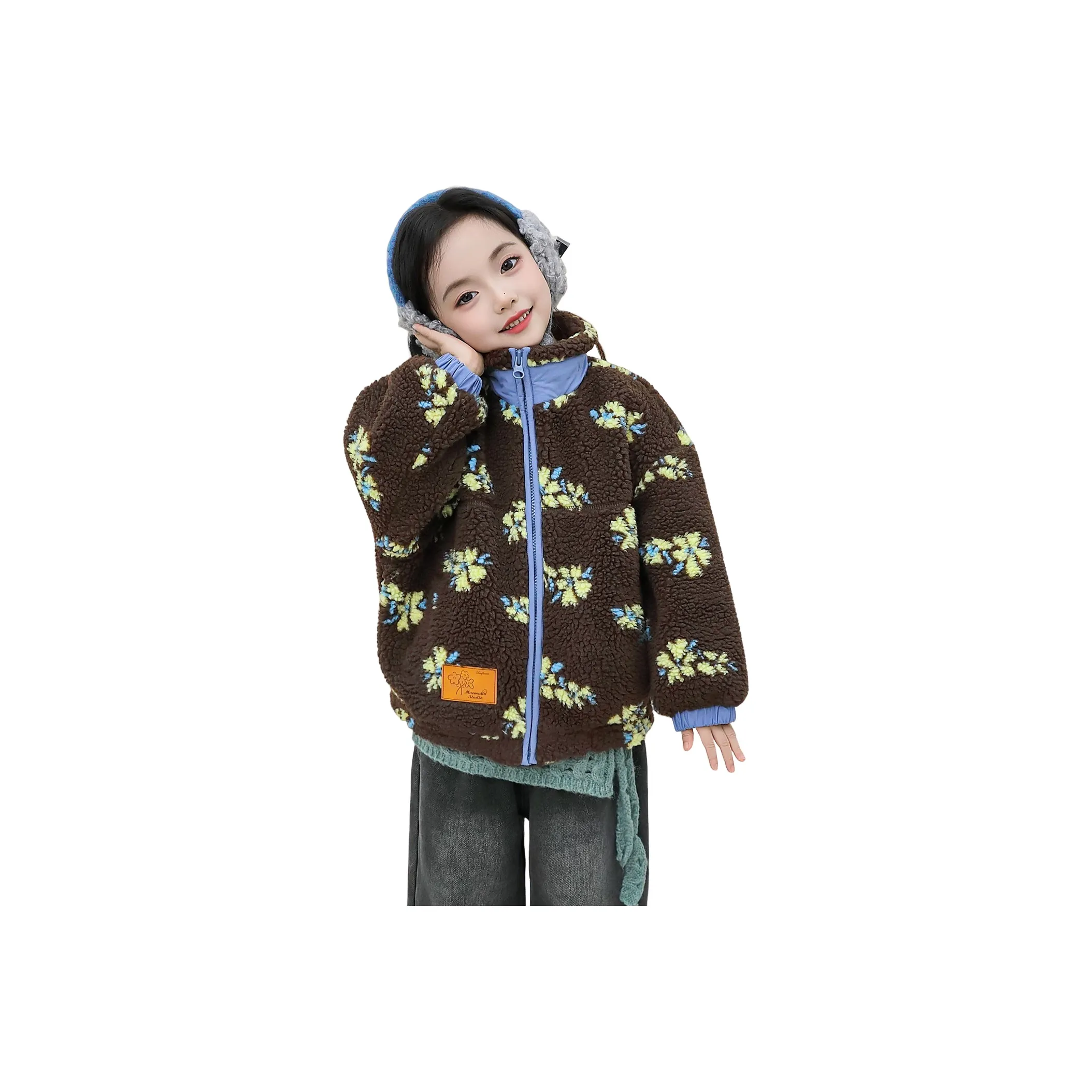 Lanza Мех Искусственный мех Зимний Коричневый Дети Возраст 3-7 лет