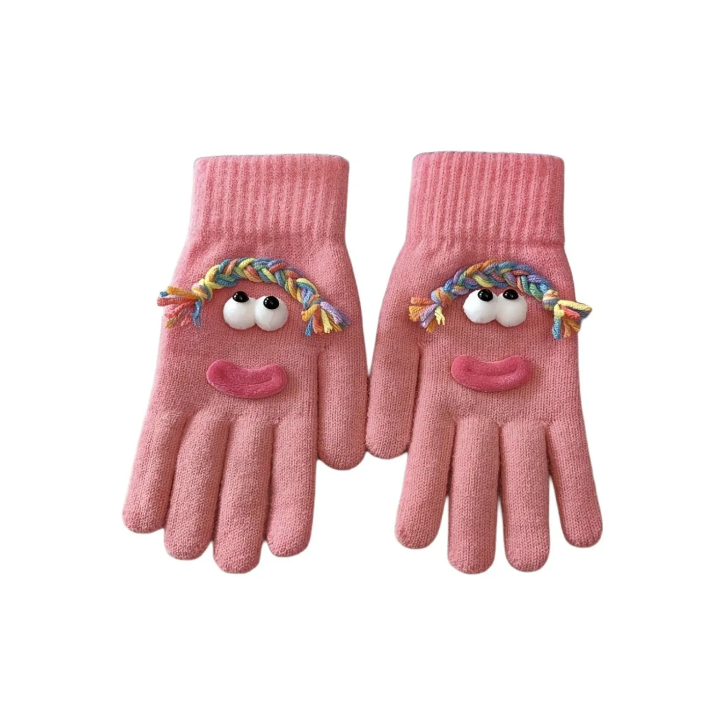 NOMK Полиэстеровый трикотаж Перчатки Женские