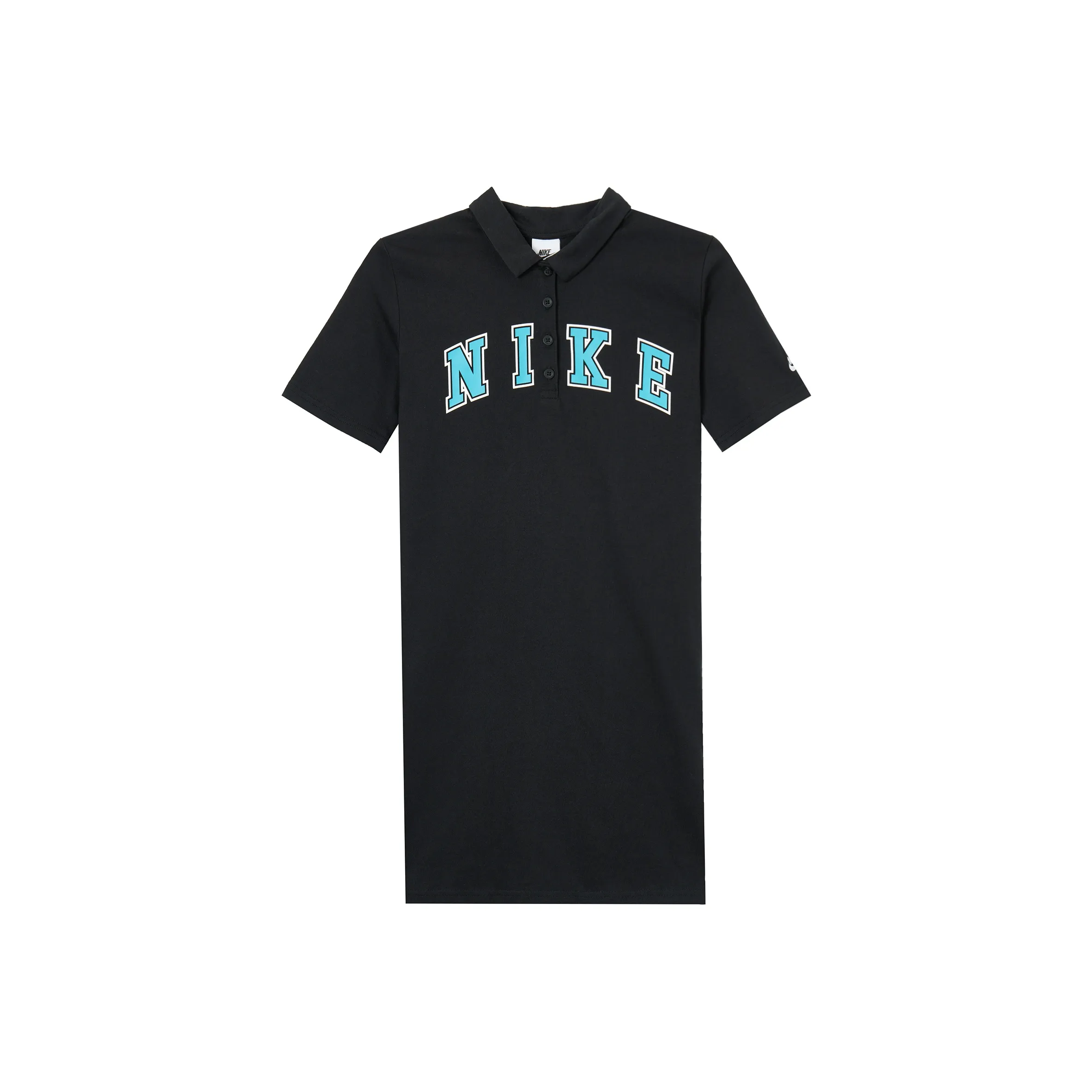 Nike Короткий рукав Платье Женское Черное