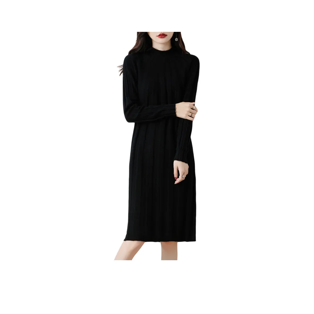 FAVMARTHA Длинное платье с длинными рукавами женское