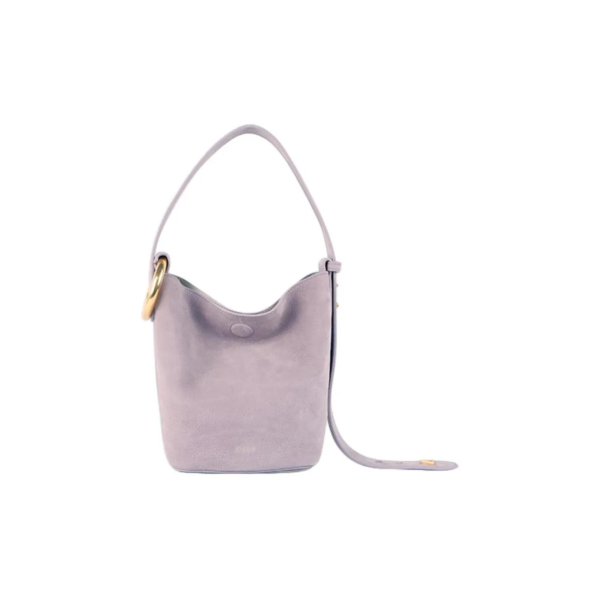 APEDE MOD Лицевая коровья кожа Цветок Buckets Сумка Сумка-ведро Сумка сумка через плечо Маленькая Женская