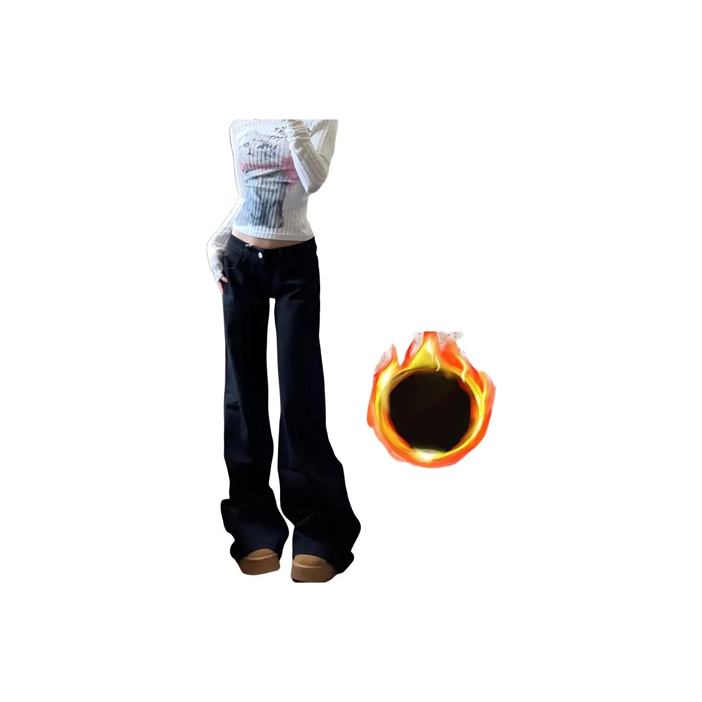 UOOHE Женские Джинсы