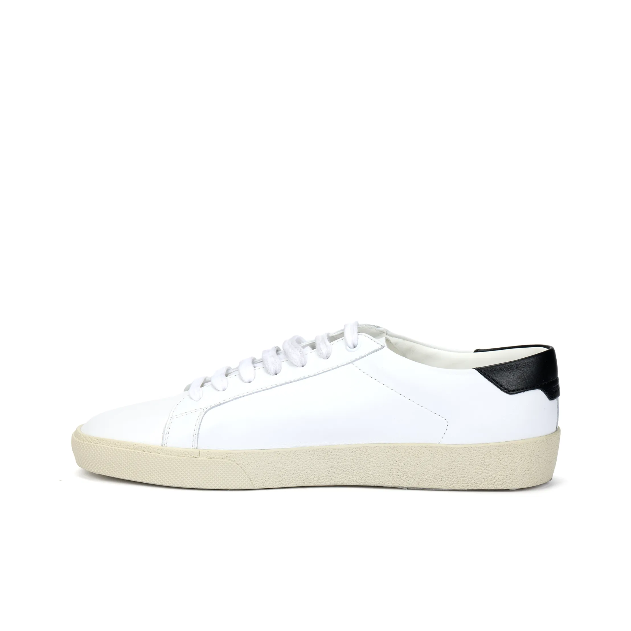 SAINT LAURENT SL 06 Корт Низкий Топ Стильный Скейтбординг Мужской Белый Потертый