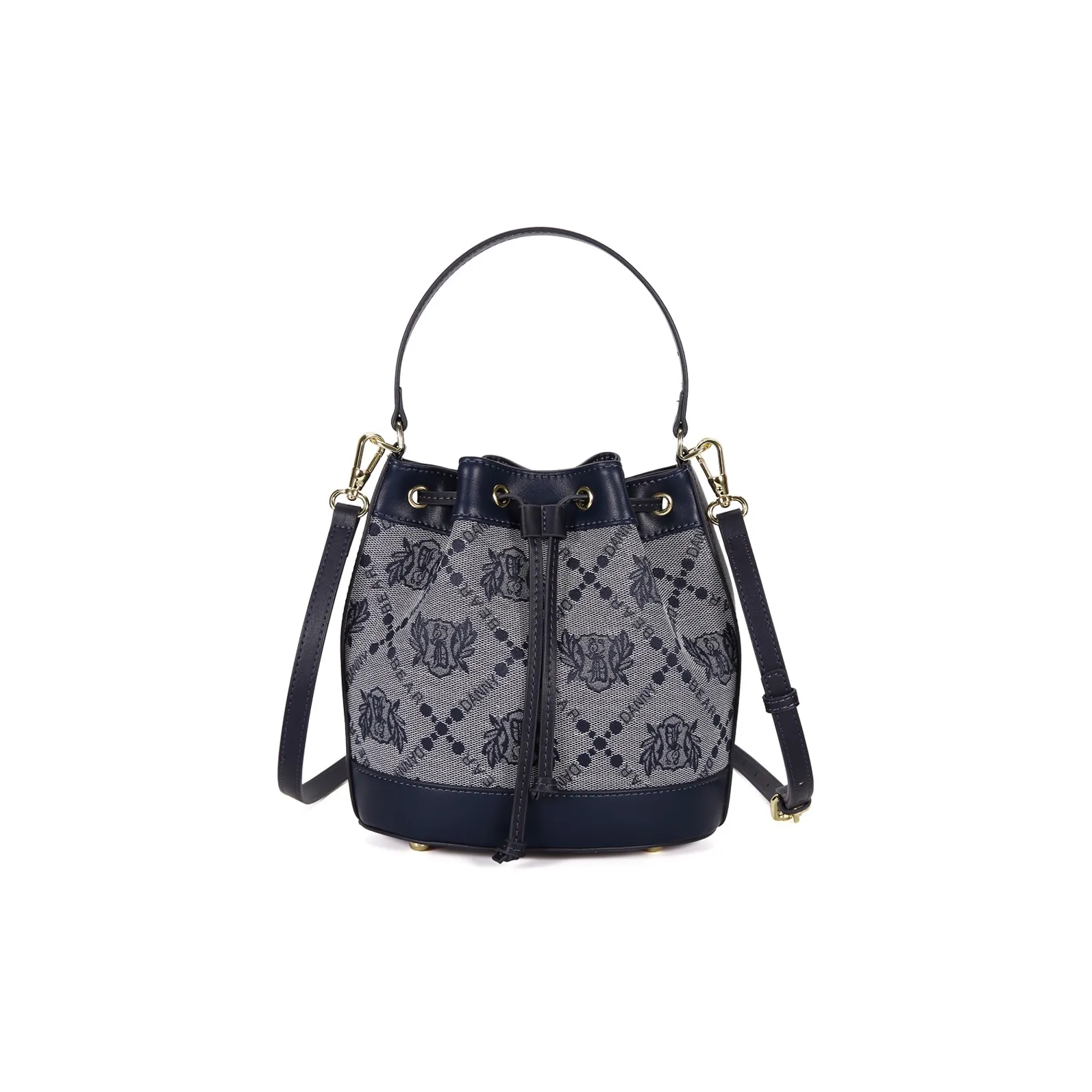 DANNYBEARJEANS Ткань Ведрообразная Сумка Сумка через плечо Сумка Обычная Женская Синяя