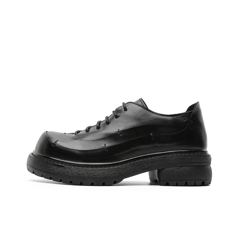 Chi Wolf Fashion Versatile Повседневные кожаные туфли Унисекс