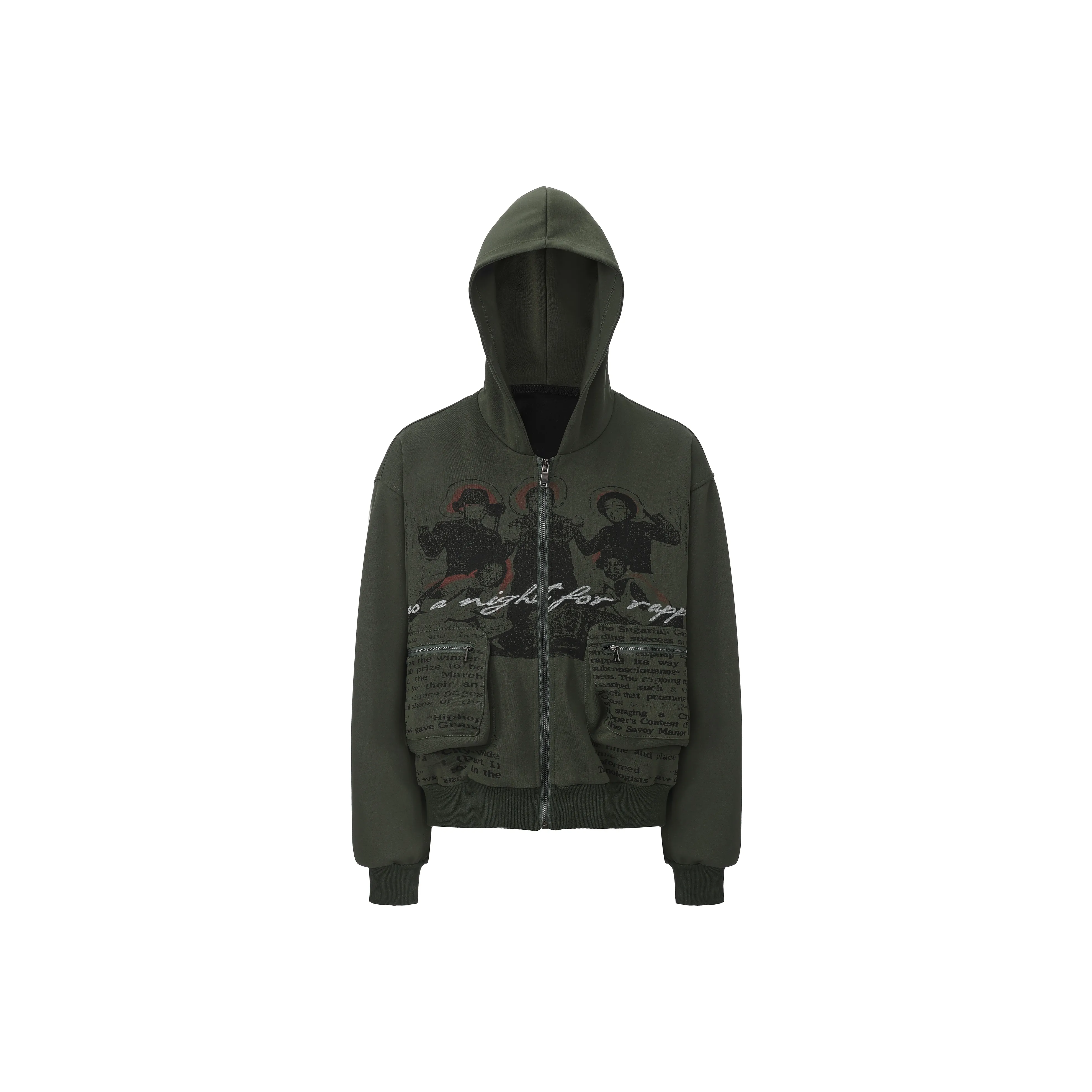 GROTEQUEL Свитшоты унисекс лесного зеленого цвета