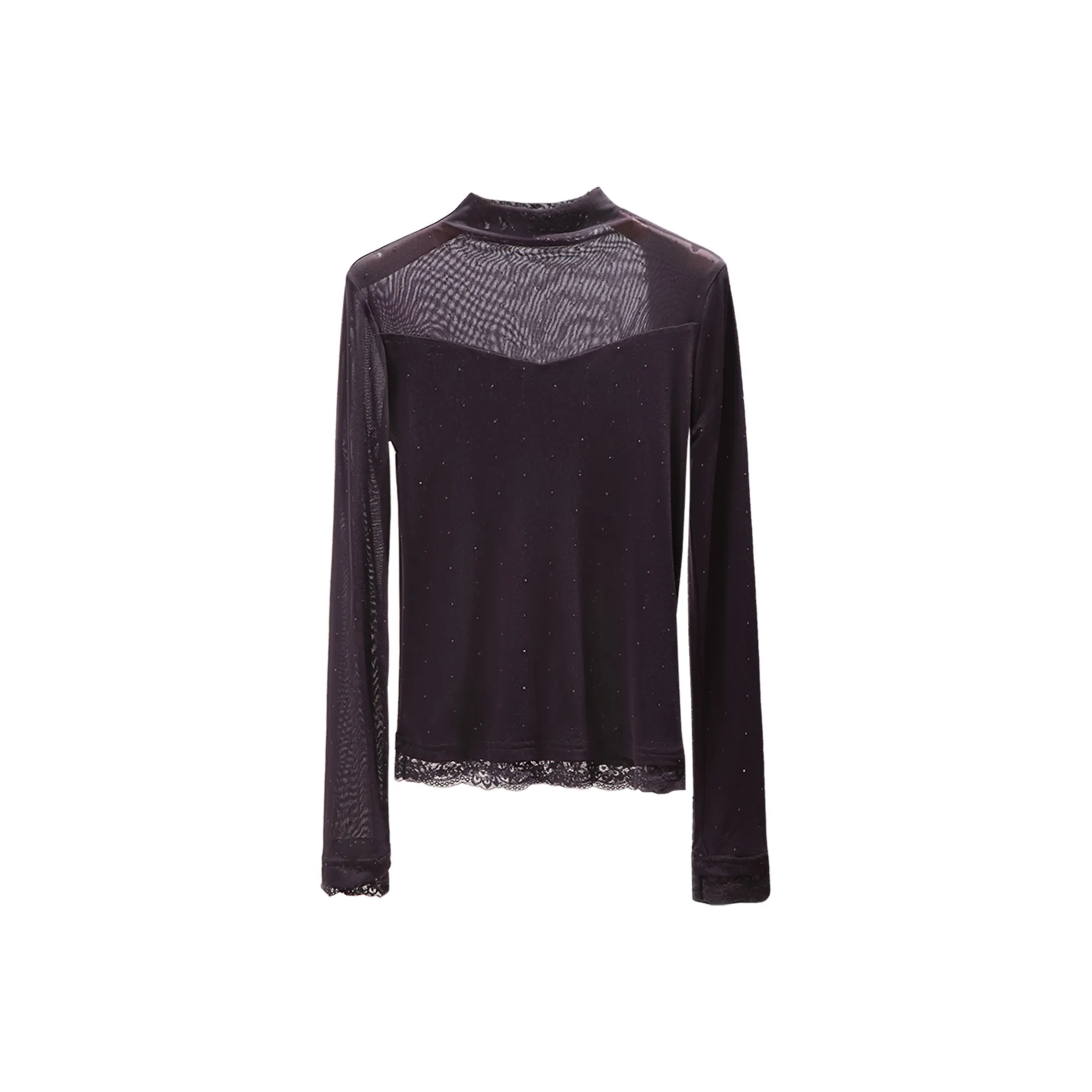 SIBAISHE Темно-красный фиолетовый женский T-рубашка