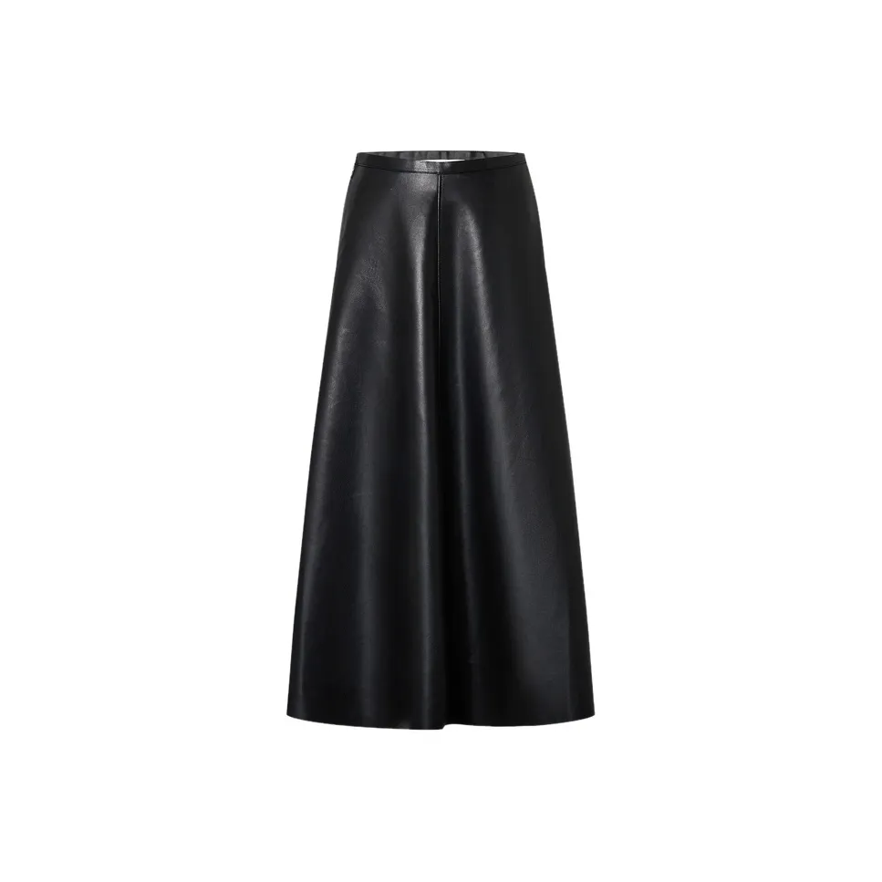 MO CO Черные Женские Повседневные Длинные Юбки