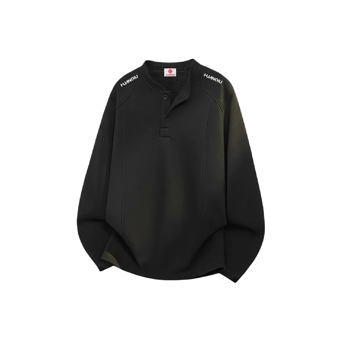 HUANQIU Длинный рукав Т-рубашка Унисекс