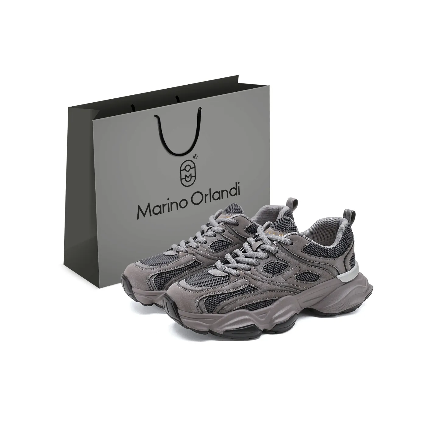 MARINO ORLANDI Низкий топ толстая подошва кроссовки женские