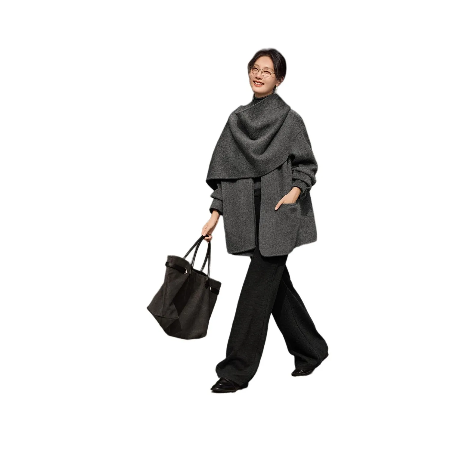 XWI Серый Женский Пальто