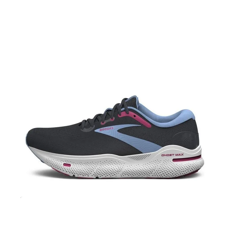 Brooks Ghost Ma Амортизация Износостойкие Низкие Кроссовки для Бега Женские Черные