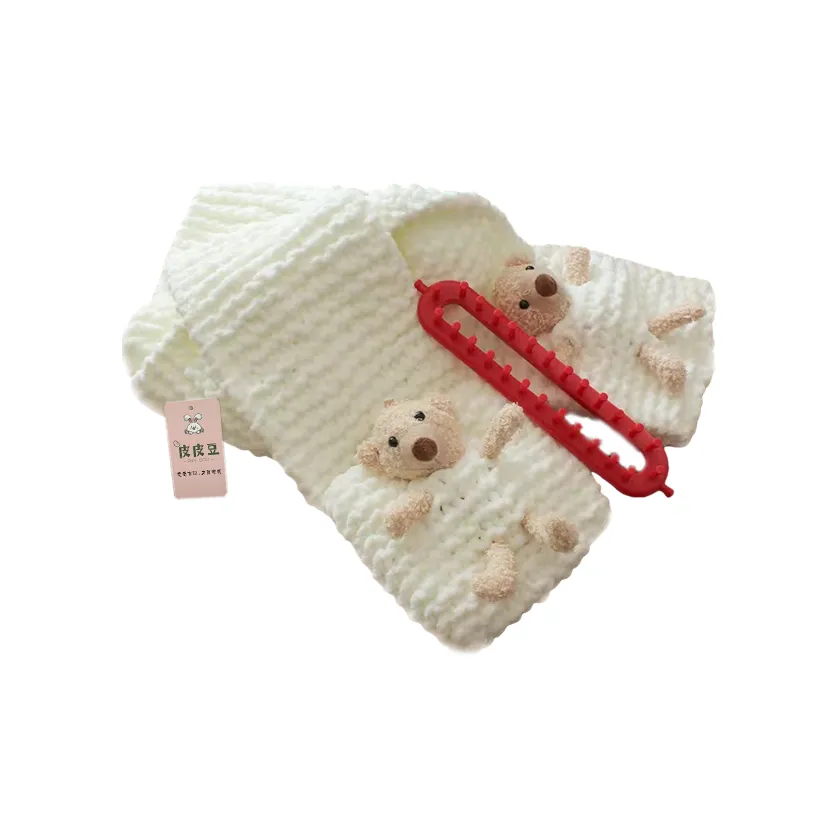 Pippi Beans DIY Карман Медведь Шарф Материал Набор Осенний и Зимний Креативный Теплый Ручная Работа Пряжа Игрушка DIY Игрушки