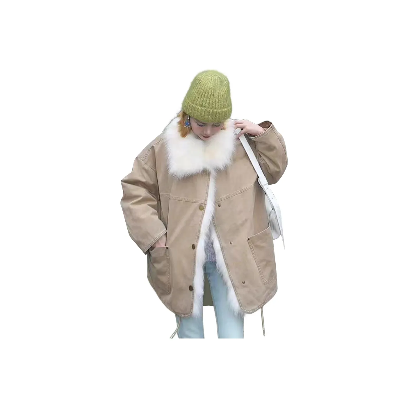 JZWSTUDIO Хлопковый пуховик женский