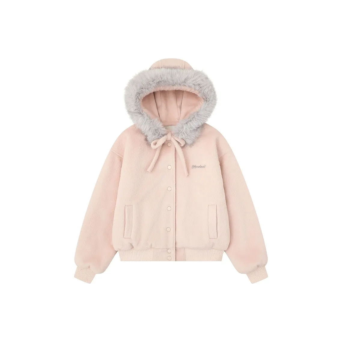 YINLEI Розовый с флисовой подкладкой женские пуховики