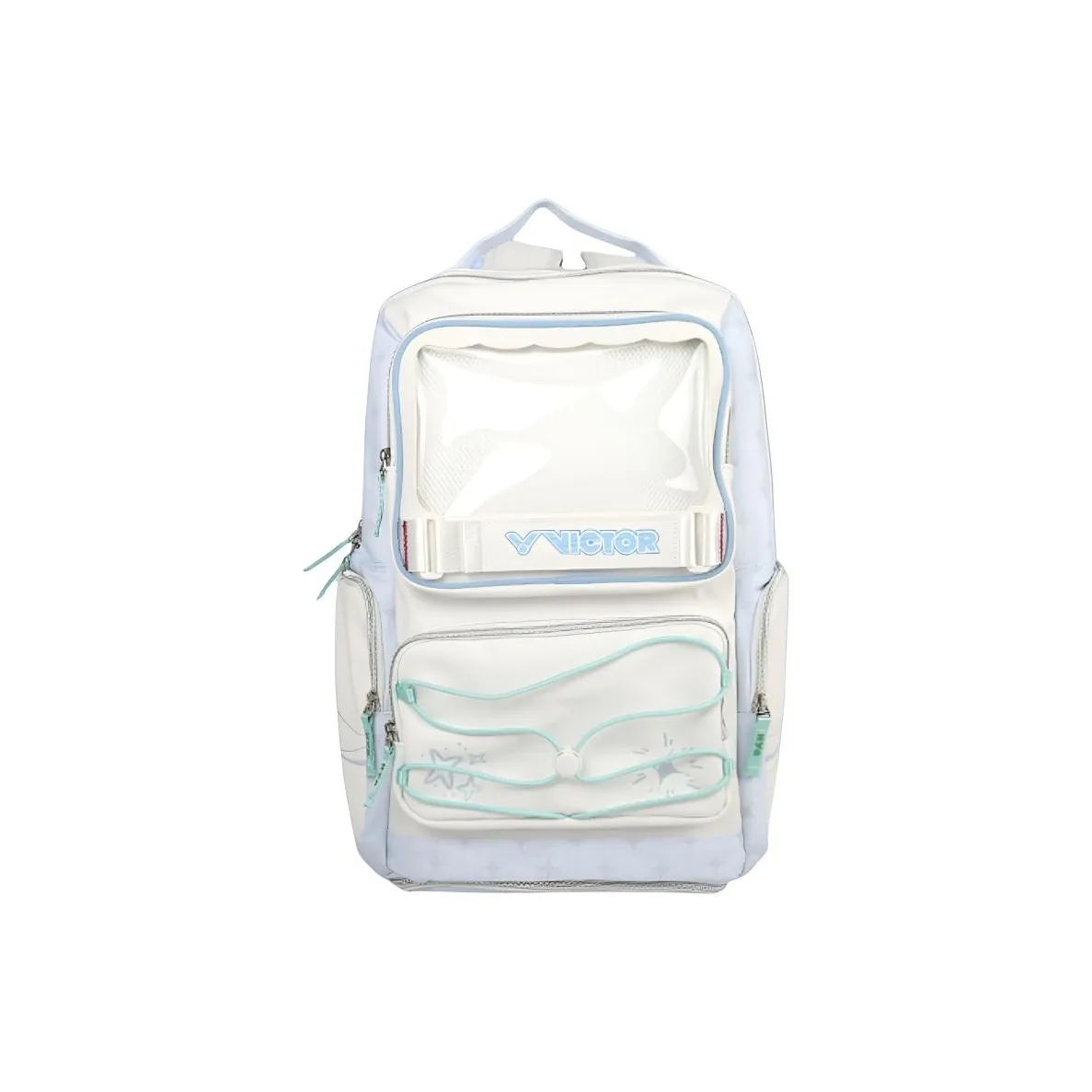 Victor Бадминтон Ракетки Сумки Мода Тренд Рюкзак Белый Синий Унисекс Индивидуальное Отделение для Обуви