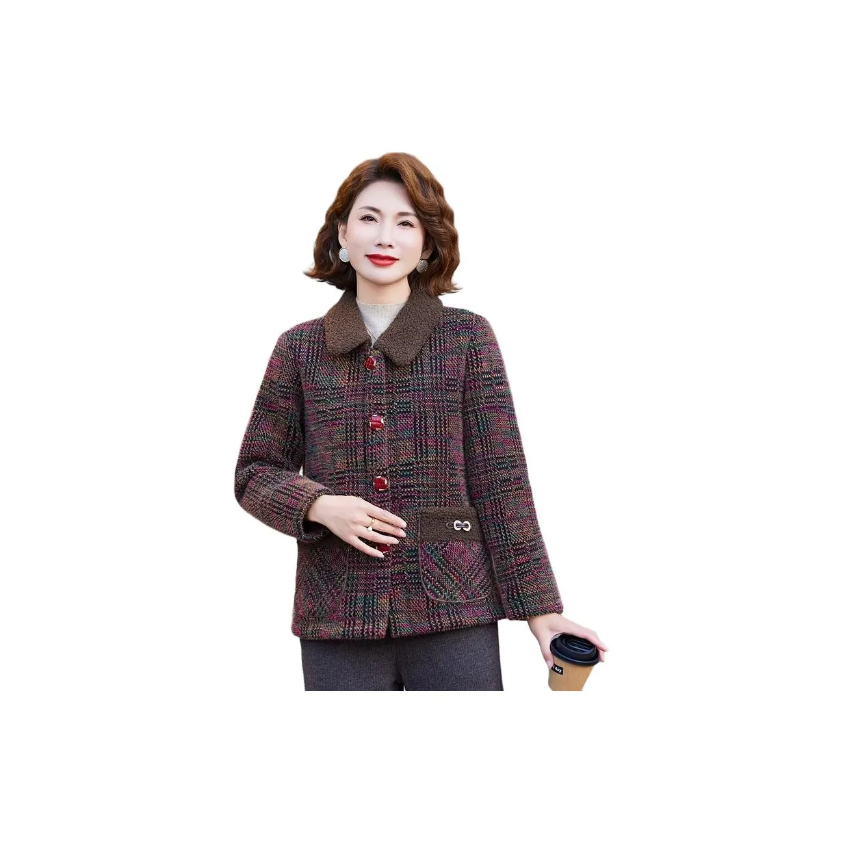 Shuhao Bai Вельвет Feel Пальто Женское